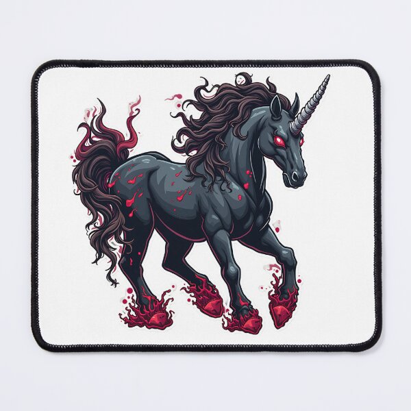 Item preview, gothic unicorn designed and sold by rajdigitalarts.