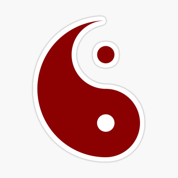 Item preview, Yin and Yang Red Negative designed and sold by roninenaja.