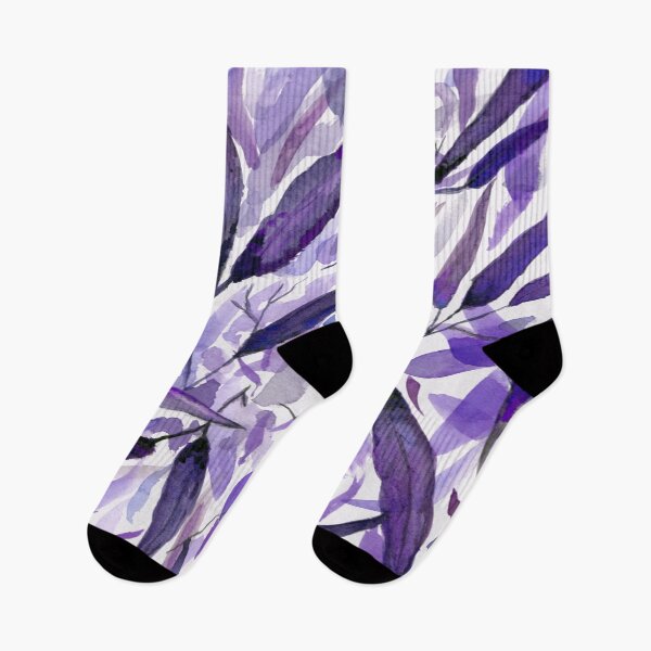 Item preview, Gum Leaf Litter - watercolor art - Purple palette designed and sold by Jill Brooke.