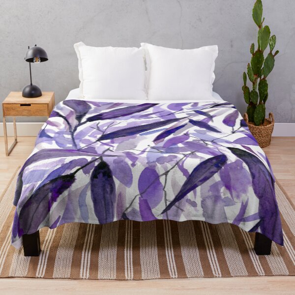 Item preview, Gum Leaf Litter - watercolor art - Purple palette designed and sold by Jill Brooke.