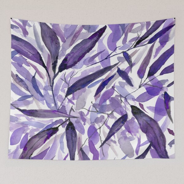 Item preview, Gum Leaf Litter - watercolor art - Purple palette designed and sold by Jill Brooke.