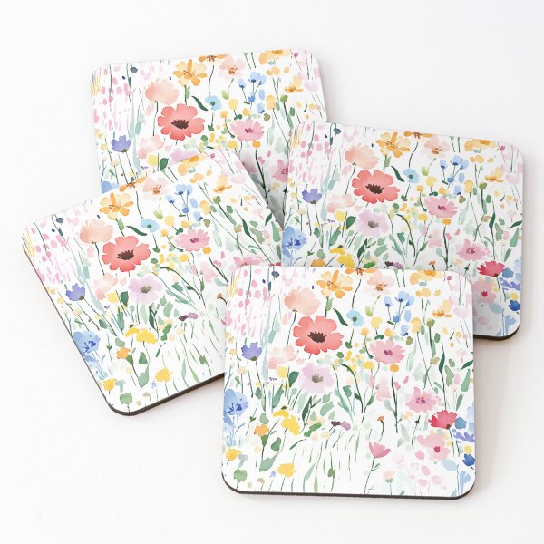 Item preview, Vibrant Watercolor Wildflower Field designed and sold by junkydotcom.