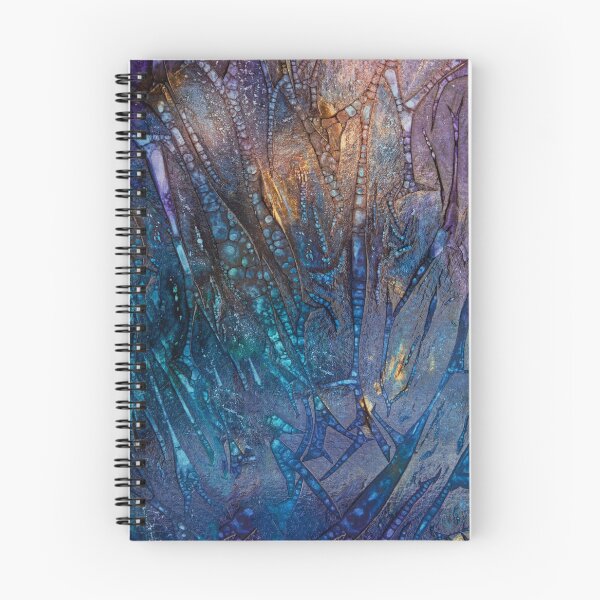 Item preview, Opague Strategies: Botanically inspired abstract with bright colors and metallic copper. designed and sold by mcornelius.
