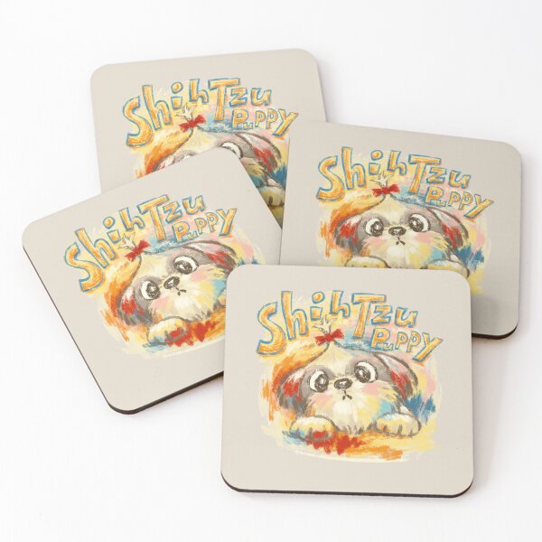 Item preview, Shih Tzu puppy graffiti designed and sold by Toru Sanogawa.