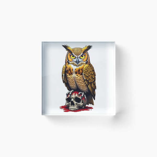 Item preview, golden owl designed and sold by rajdigitalarts.