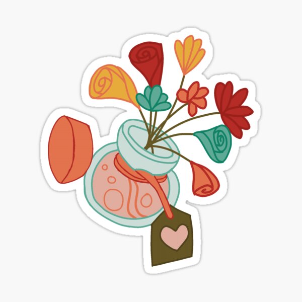 Blooming Love-Potion Sticker