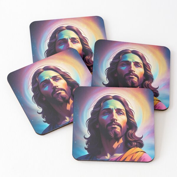 Item preview, Colorful Jesus Christ’s portrait 10 designed and sold by Warih.