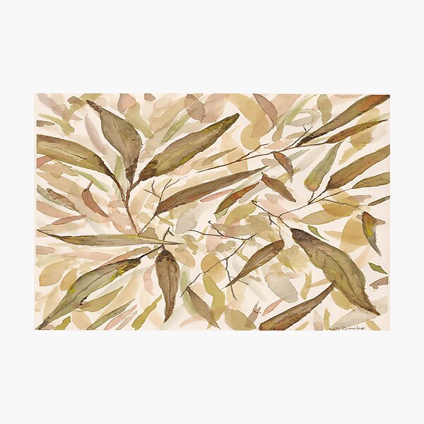 Item preview, Gum leaf litter - watercolor art -  Autumn palette designed and sold by Jill Brooke.