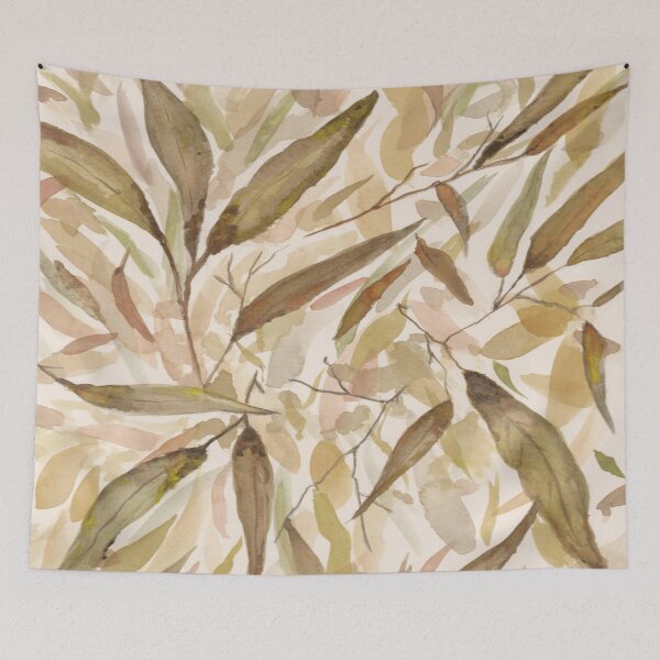 Item preview, Gum leaf litter - watercolor art -  Autumn palette designed and sold by Jill Brooke.