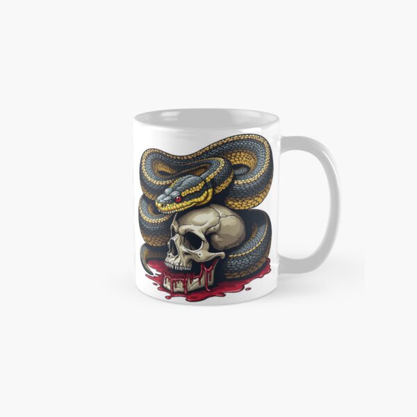 Item preview, skull & snake designed and sold by rajdigitalarts.