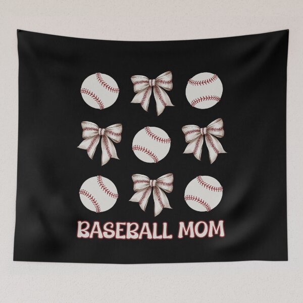 Artikelvorschau, Baseball Mama Kokette Schleifen entworfen und verkauft von BeansHotTees.