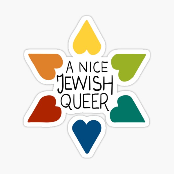 Item preview, A Nice Jewish Queer- Rainbow designed and sold by Asher Silverman.