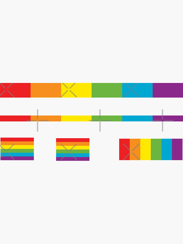 LGBT thin subtle modern rainbow flag on black Gay Lesbian Bisexual Pride by iresist