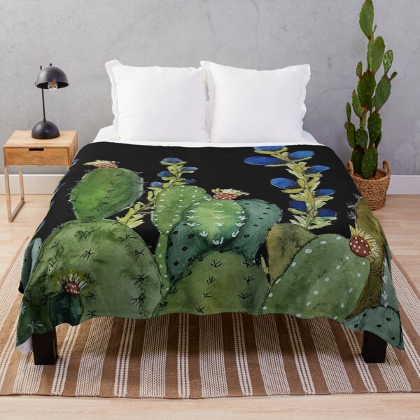 Item preview, Cactus garden watercolor painting designed and sold by Jill Brooke.