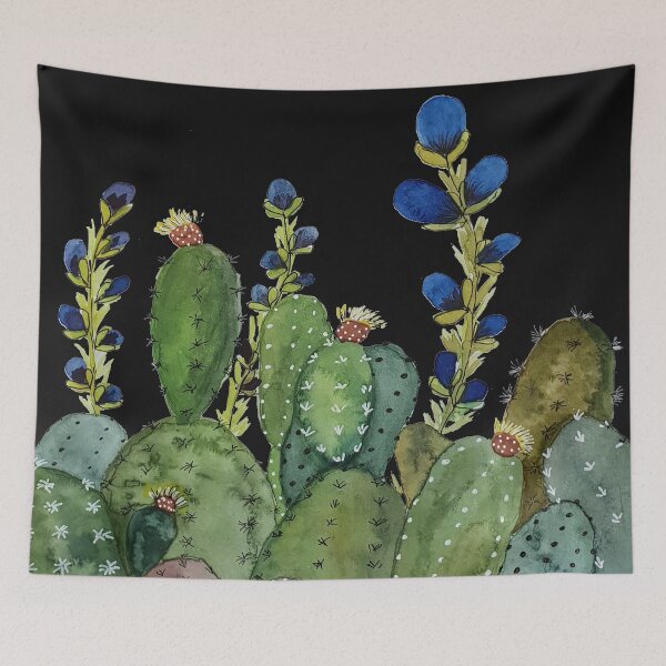 Item preview, Cactus garden watercolor painting  designed and sold by Jill Brooke.