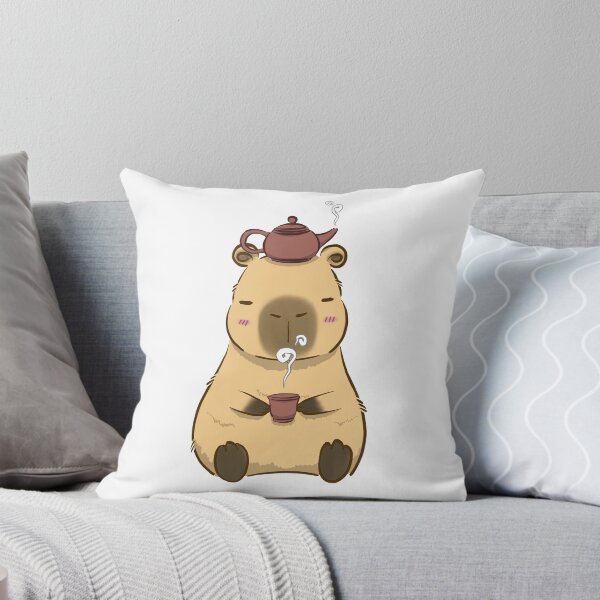 Artikelvorschau, Süßes gemütliches Capybara, das Tee trinkt entworfen und verkauft von HinokoCraft.