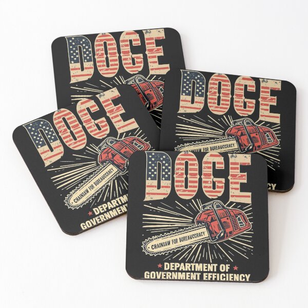 Item preview, Chainsaw For Bureaucracy Funny D.O.G.E DOGE USA Flag designed and sold by studiopekepeke.