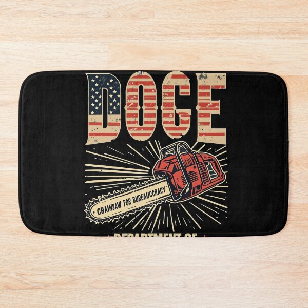 Item preview, Chainsaw For Bureaucracy Funny D.O.G.E DOGE USA Flag designed and sold by studiopekepeke.