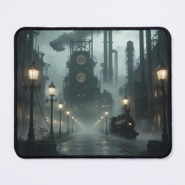 Item preview, Dark industrial cityscape designed and sold by VidyoeDesigns67.