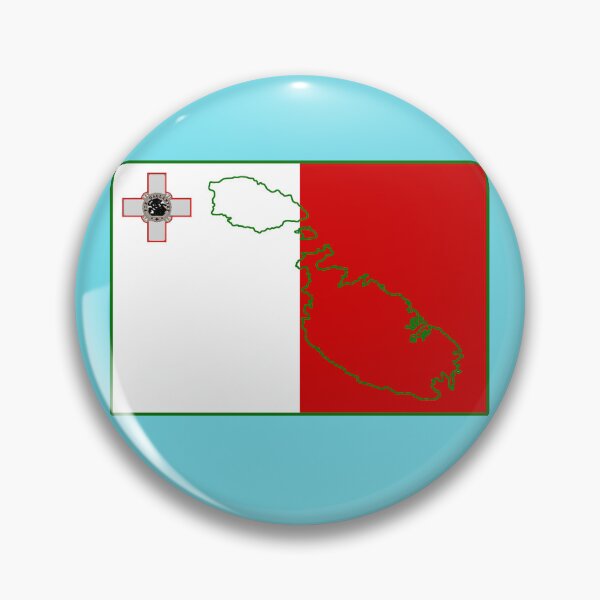 Item preview, Malta Map with Flag of Malta designed and sold by Havocgirl.
