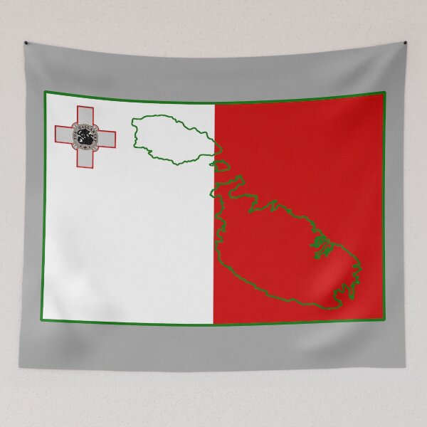 Item preview, Malta Map with Flag of Malta designed and sold by Havocgirl.