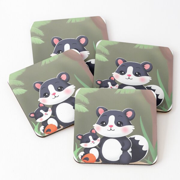 Item preview, cute skunk designed and sold by aliraweb.