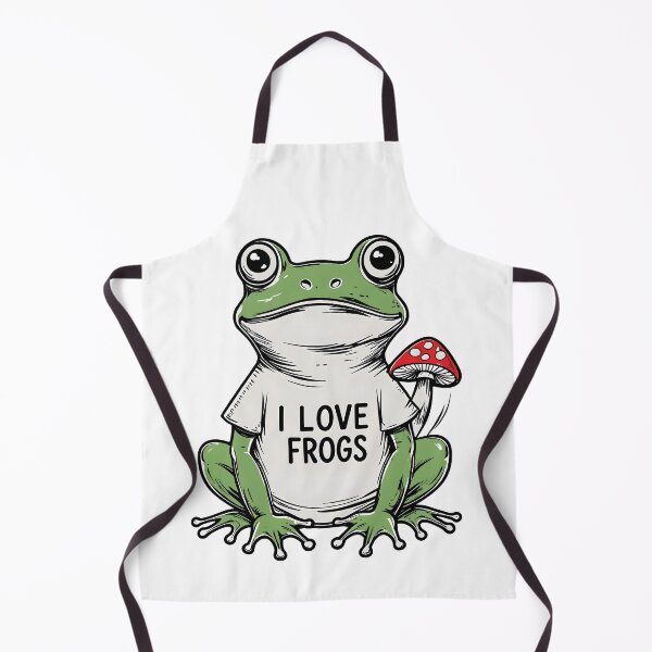 Item preview, Retro Frogs and Good Vibes: I Love Frogs in Art Form designed and sold by postprocess.