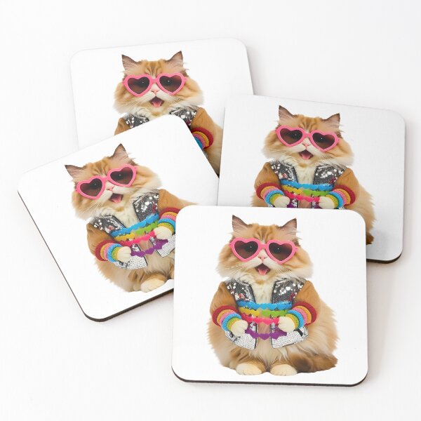 Item preview, Ragdoll Cat Crazed Swiftie – Adorable Feline Fan Ready to Shake It Off designed and sold by Fredster1966.