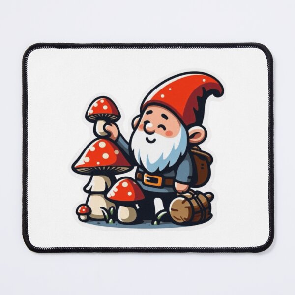 Item preview, mushroom and gnome designed and sold by musicissoul.