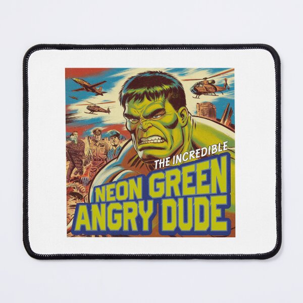 Item preview, green angry dude, monster, superhero, funnyfits70, Humor, Funny, retro, vintage, funny quotes, animal humor, designed and sold by FunnyFits70.