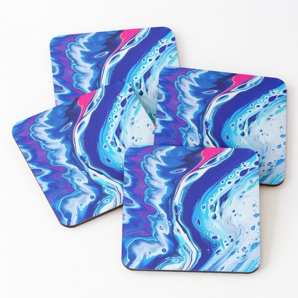 Item preview, Mystic Tides - Abstact Fluid Art in Blues designed and sold by AussieMuma.