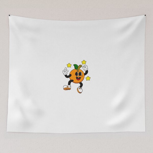 Item preview, Retro Cartoon Orange Character – Fun & Playful Fruit Design designed and sold by yogiskencing.