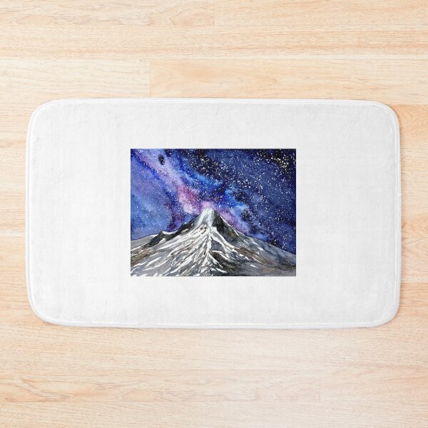 Item preview, Mount Hood with Galaxy Night Sky designed and sold by Lisa Neuman Watercolors.