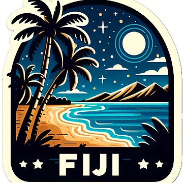 Artwork thumbnail, Fiji Sticker by LoveLabDesign