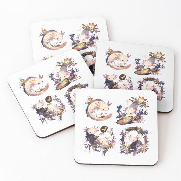 Item preview, Four axolotls designed and sold by SMARTKIT  DESIGNAGENCY.