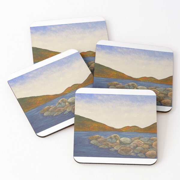 Item preview, Jordan Pond in Fall designed and sold by Lisa Neuman Watercolors.