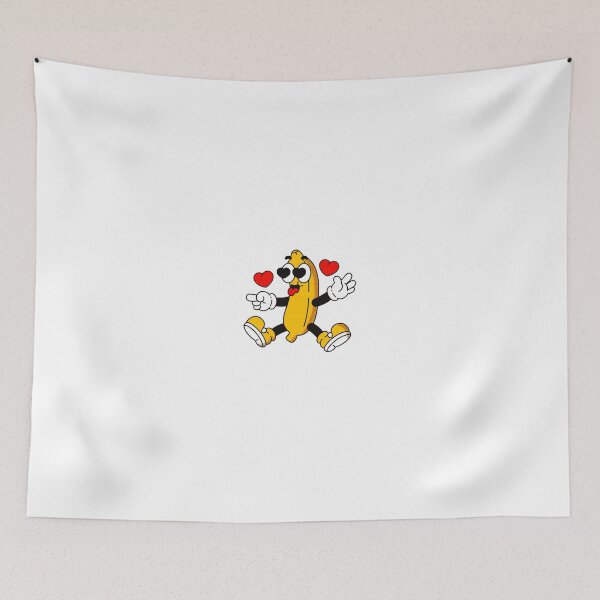 Item preview, Love-Struck Banana Cartoon – Playful Retro Fruit Design designed and sold by yogiskencing.
