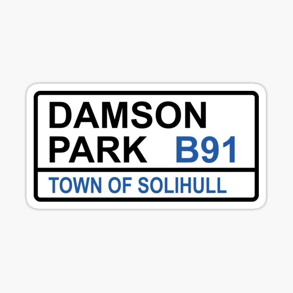 Item preview, Solihull Damson Park Iconic Street Sign designed and sold by DelfDesign.