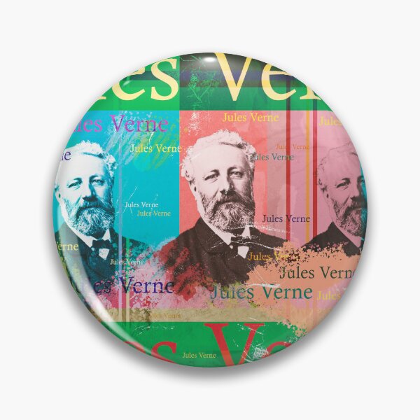 Item preview,  "20,000 miles under the sea" and "Travel around the world in 80 days" known. He is considered, among other things, to be a co-founder of science fiction literature.
The design by Mallybeau Mauswohn shows an aesthetic collage with a portrait of the write designed and sold by Mauswohn.