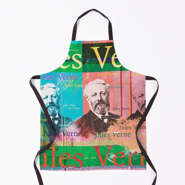 Item preview, "20,000 miles under the sea" and "Travel around the world in 80 days" known. He is considered, among other things, to be a co-founder of science fiction literature.
The design by Mallybeau Mauswohn shows an aesthetic collage with a portrait of the write designed and sold by Mauswohn.