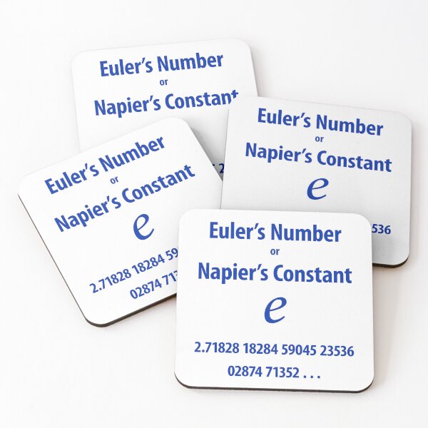 Item preview, Euler's Number designed and sold by CharlottePlaceArt.