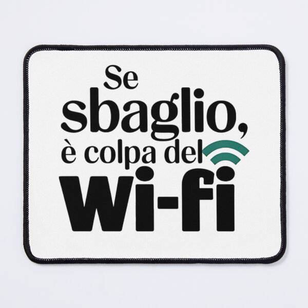 Item preview, T-shirt Sarcastica: Quando il Wi-Fi Inganna designed and sold by superfabiuss.