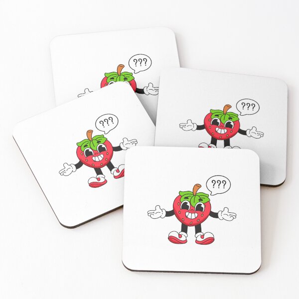 Item preview, Berry Bewildered - Confused Strawberry Character Design designed and sold by yogiskencing.