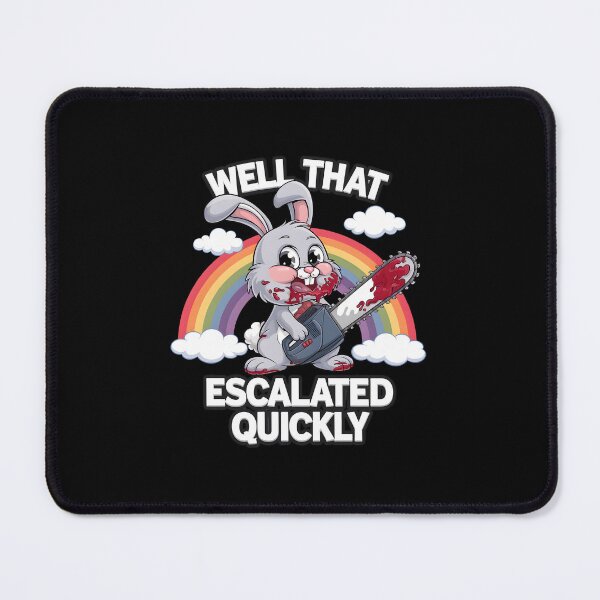Item preview, Funny Dark Humor Creepy Bunny designed and sold by HeadTurningArt.