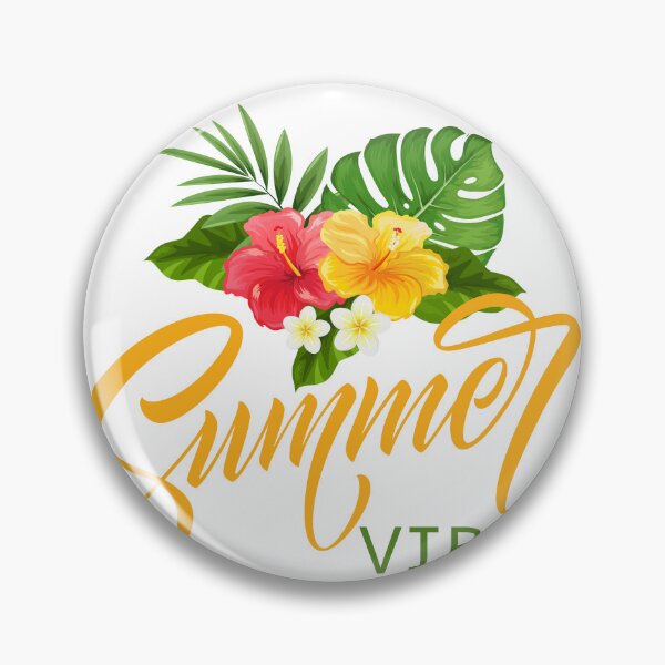 Item preview, Summer Vibes, Summer Tshirt, Flower Tshirt, designed and sold by dinartanddesign.