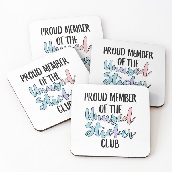 Item preview, Unused Sticker Club - faux glitter designed and sold by SidderBug Designs.