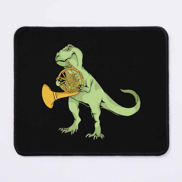 Item preview, French Horn Player Dinosaur Kids Music French Horn designed and sold by DSWShirts.