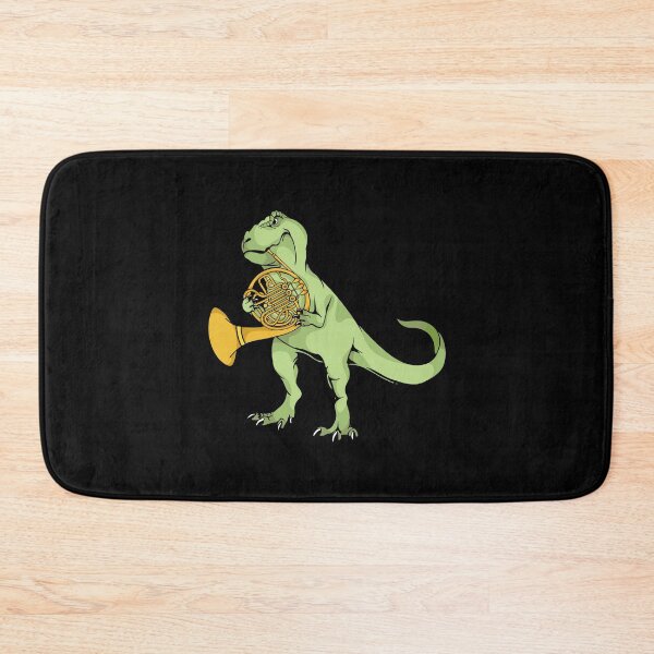 Item preview, French Horn Player Dinosaur Kids Music French Horn designed and sold by DSWShirts.