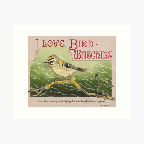 Item preview, I Love Birdwatching designed and sold by Loki Propagandart.