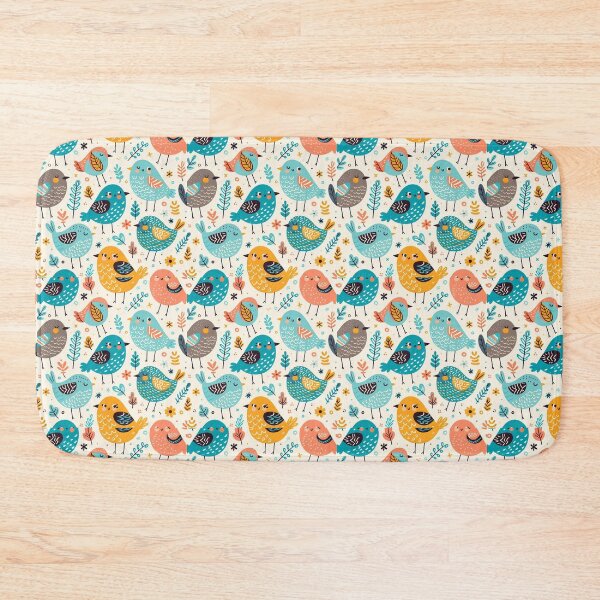 Item preview, Playful birds and bright colors create a joyful backdrop designed and sold by Vanich-Panich.